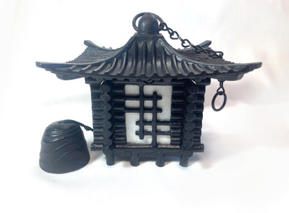 Cast iron wind chime (fuurin) - big log pavilion