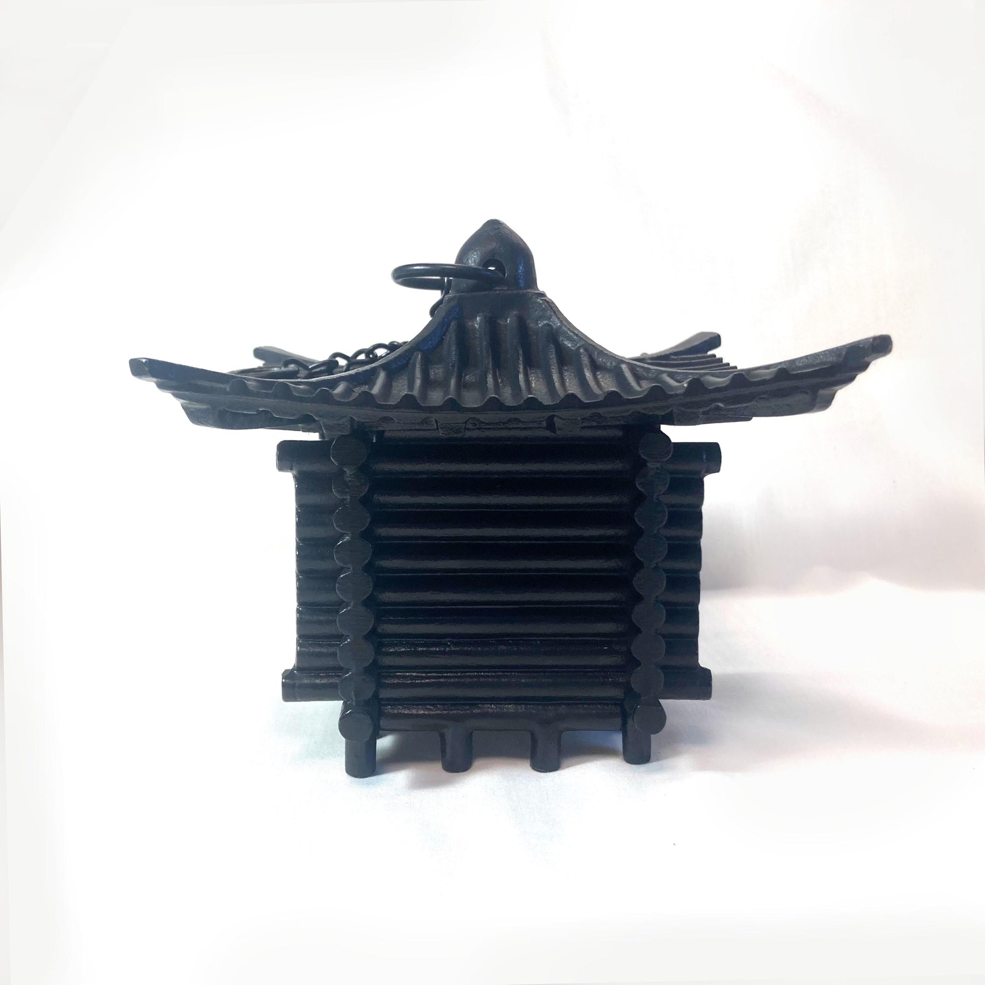 Cast iron wind chime (fuurin) - big log pavilion
