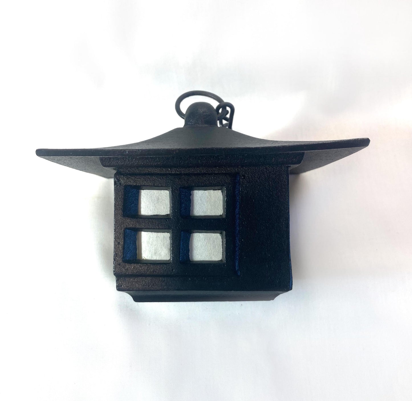 Cast iron wind chime (fuurin) - simple house