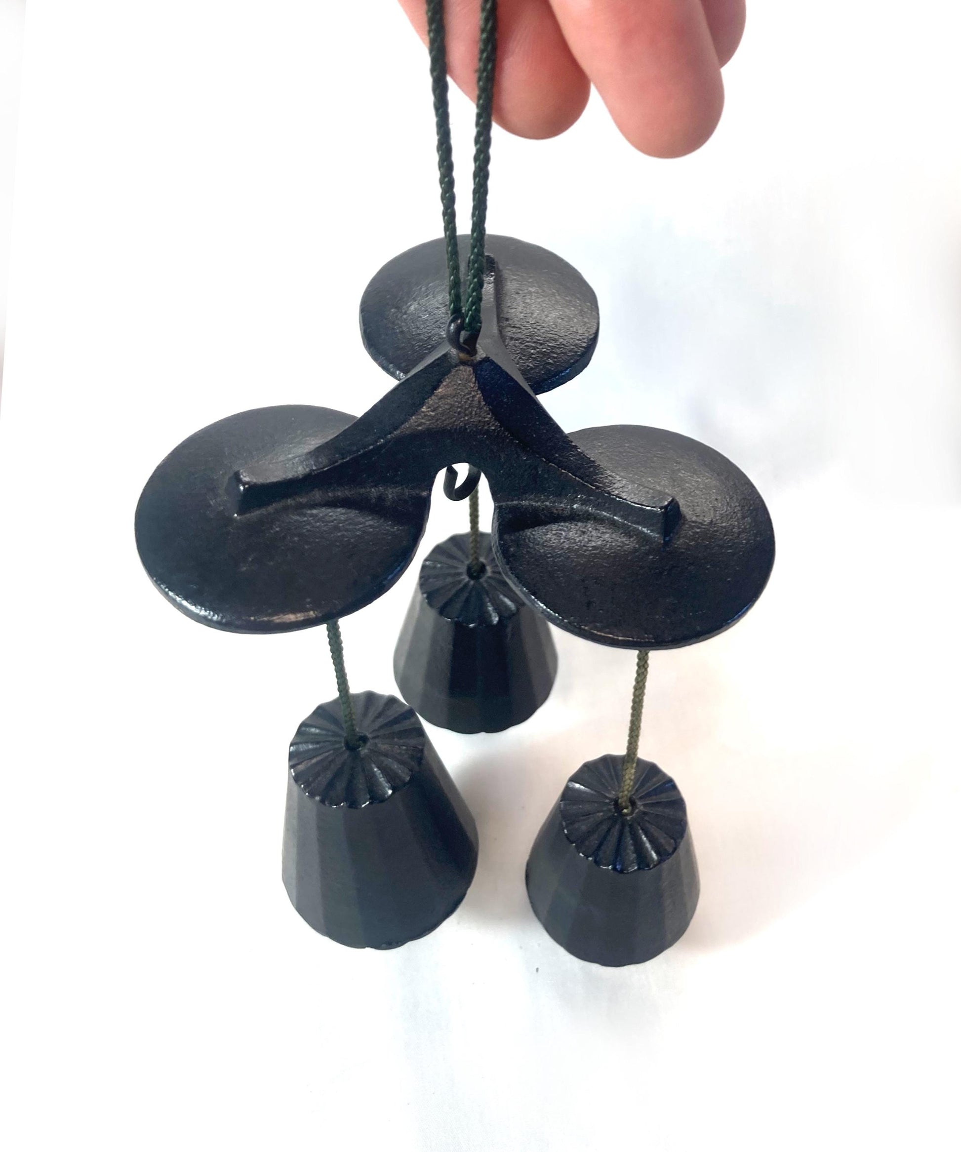 Cast iron wind chime (fuurin) - three bells