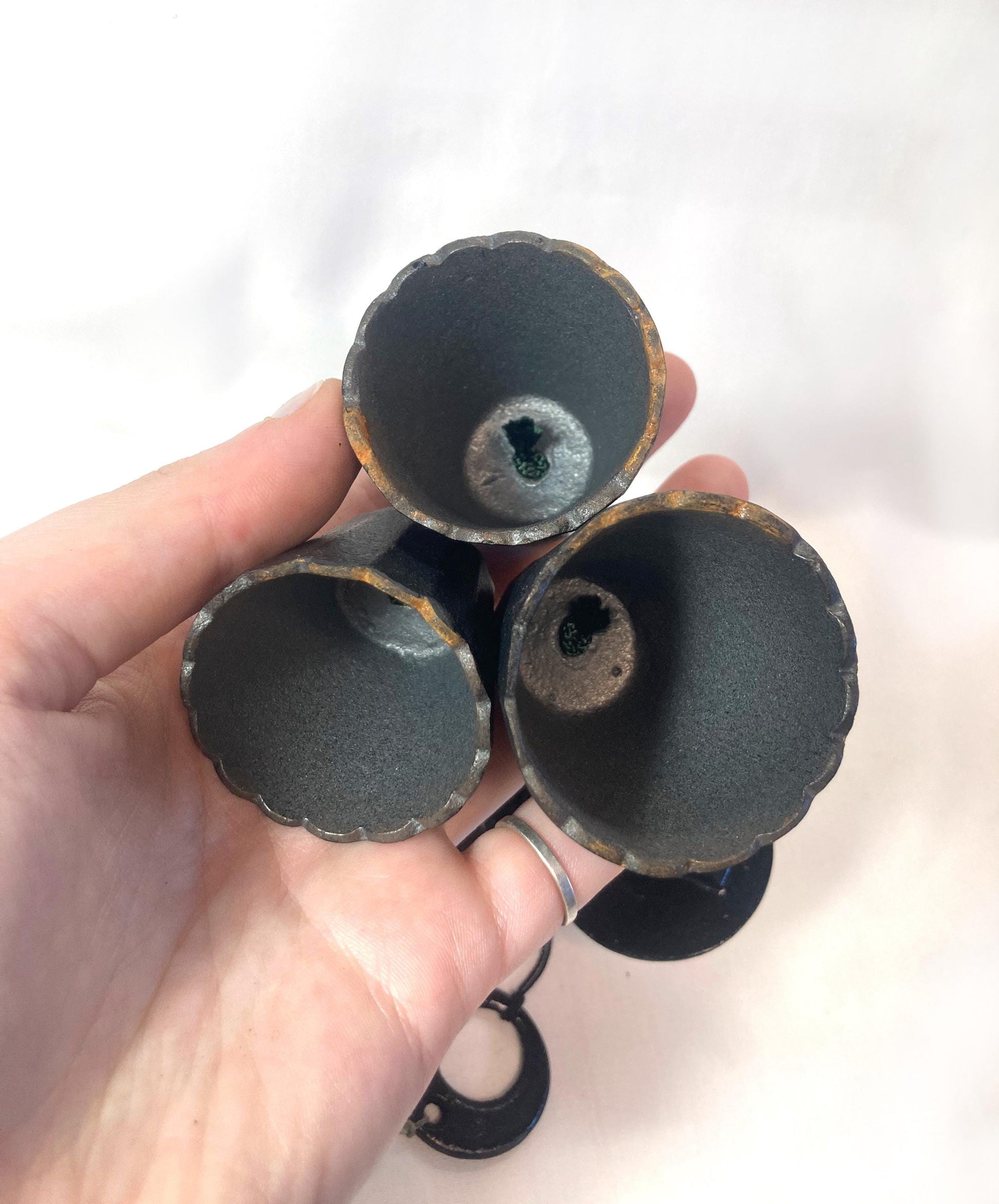 Cast iron wind chime (fuurin) - three bells