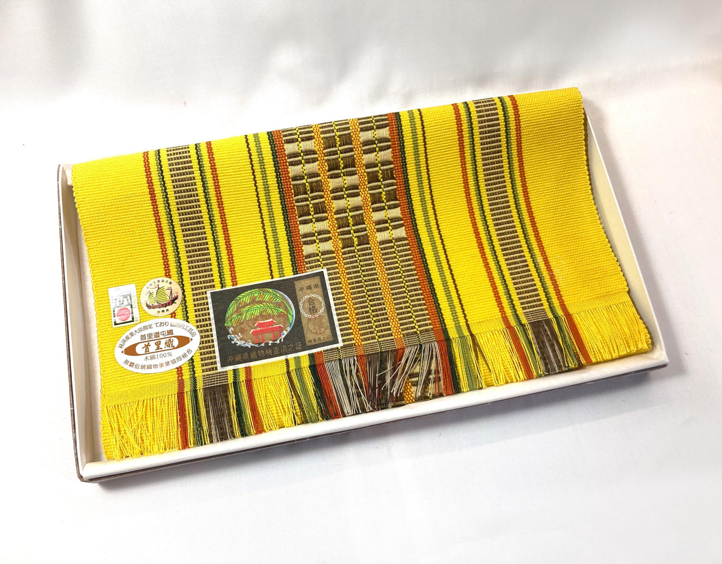 Miniature Japanese woven cloth - traditional cloth of Okinawa