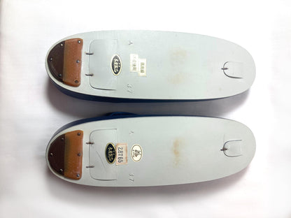 Unique vintage Japanese zori - beaded metallic blue and purple