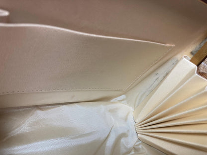 Vintage kimono handbag - emerald and golden abstract pattern