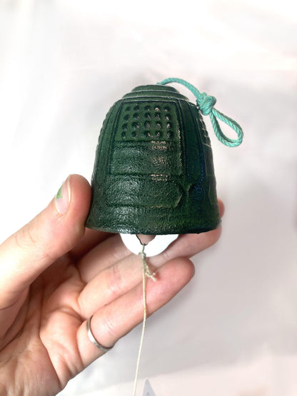 Cast iron wind chime (fuurin) - bellflower lantern