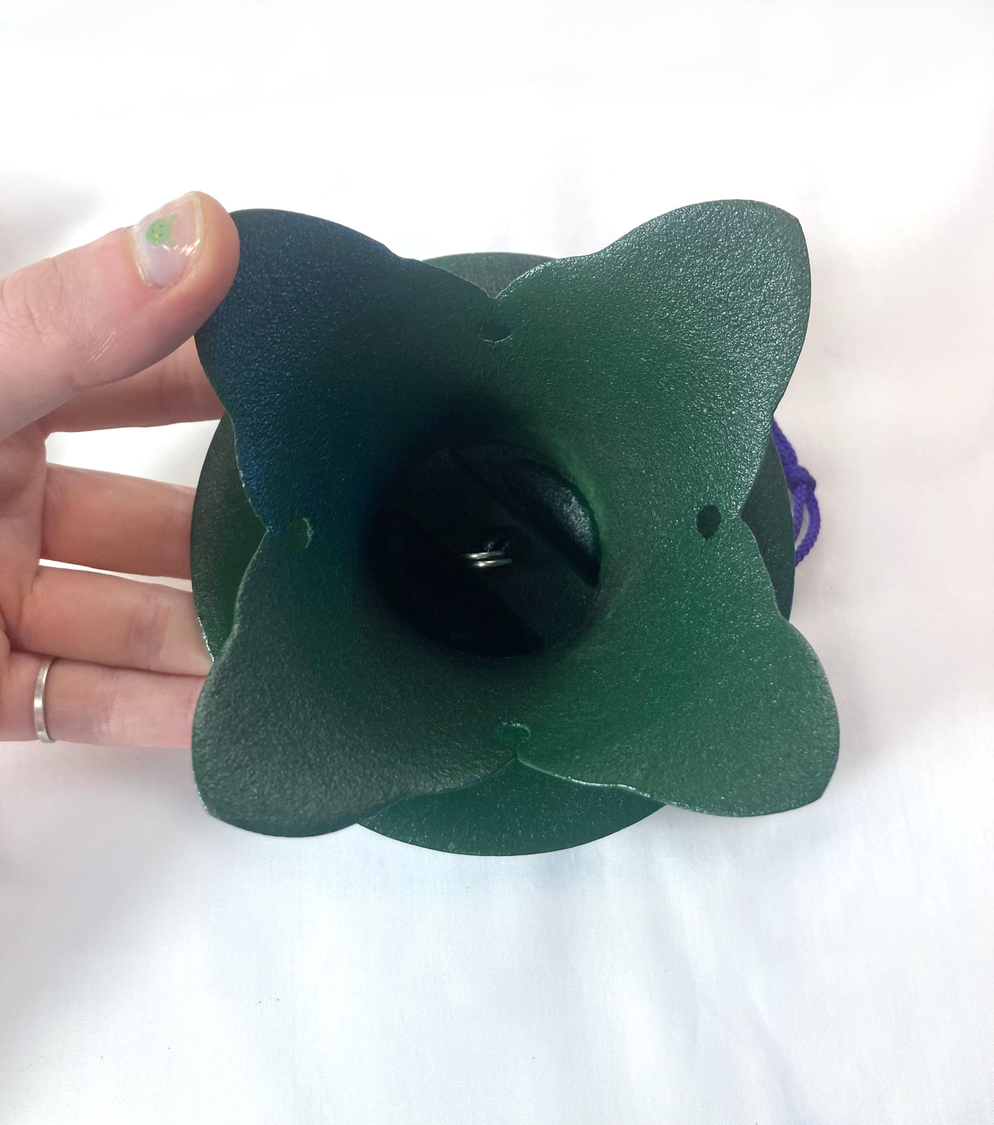 Cast iron wind chime (fuurin) - bellflower lantern