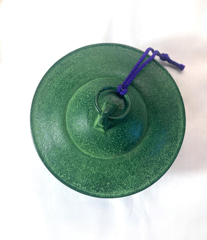 Cast iron wind chime (fuurin) - bellflower lantern