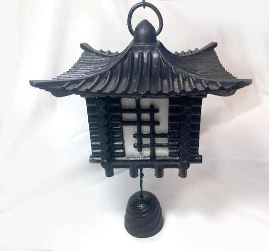 Cast iron wind chime (fuurin) - big log pavilion
