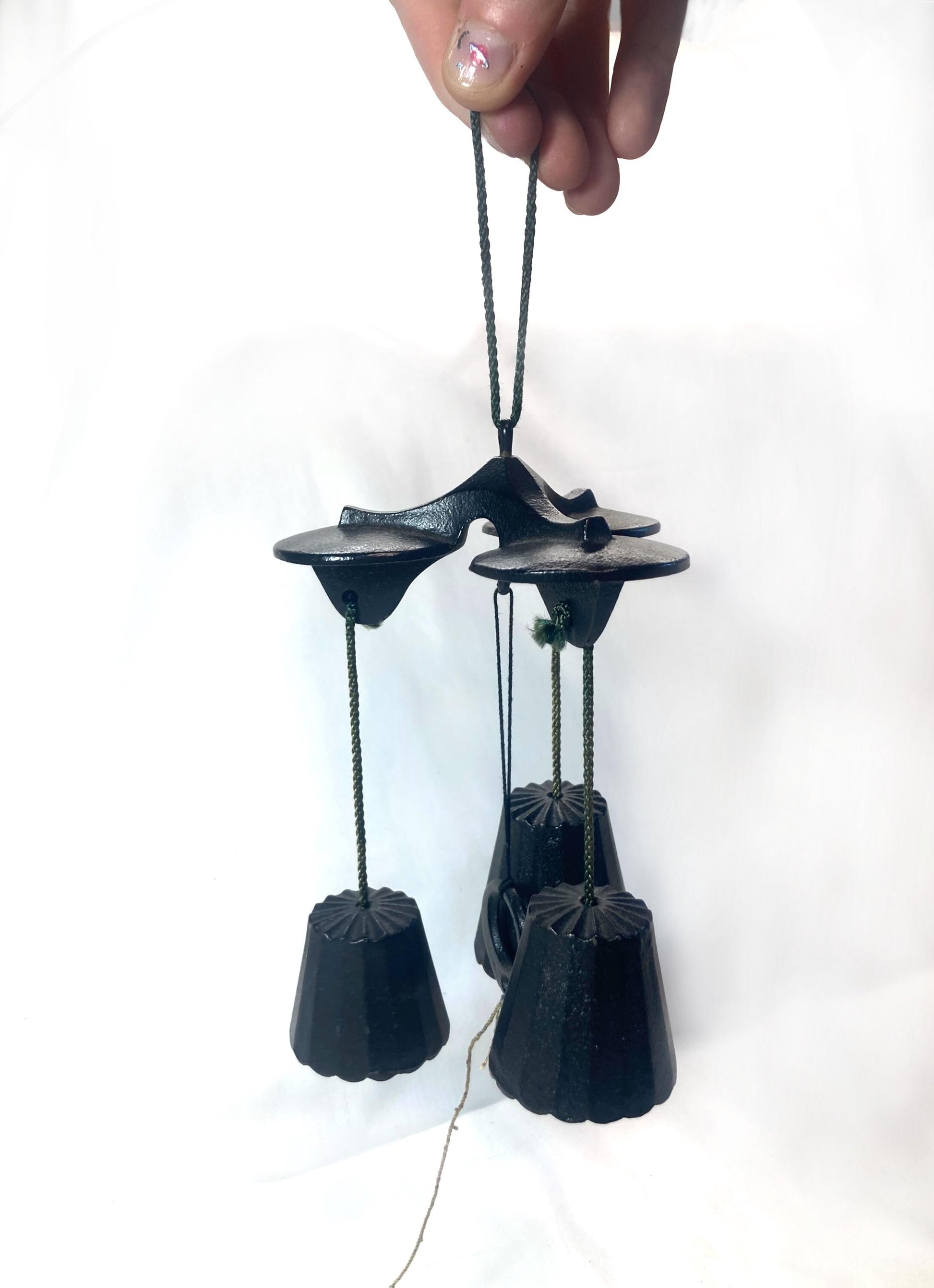 Cast iron wind chime (fuurin) - three bells