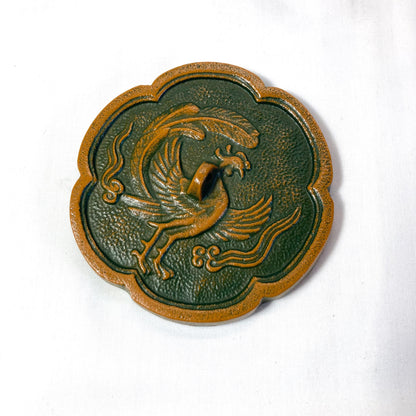 Japanese iron cast paperweight - phoenix