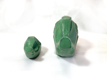 Vintage zodiac sign iron cast statuette - set of 2 boars