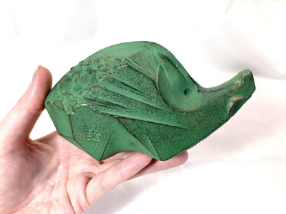 Vintage zodiac sign iron cast statuette - set of 2 boars