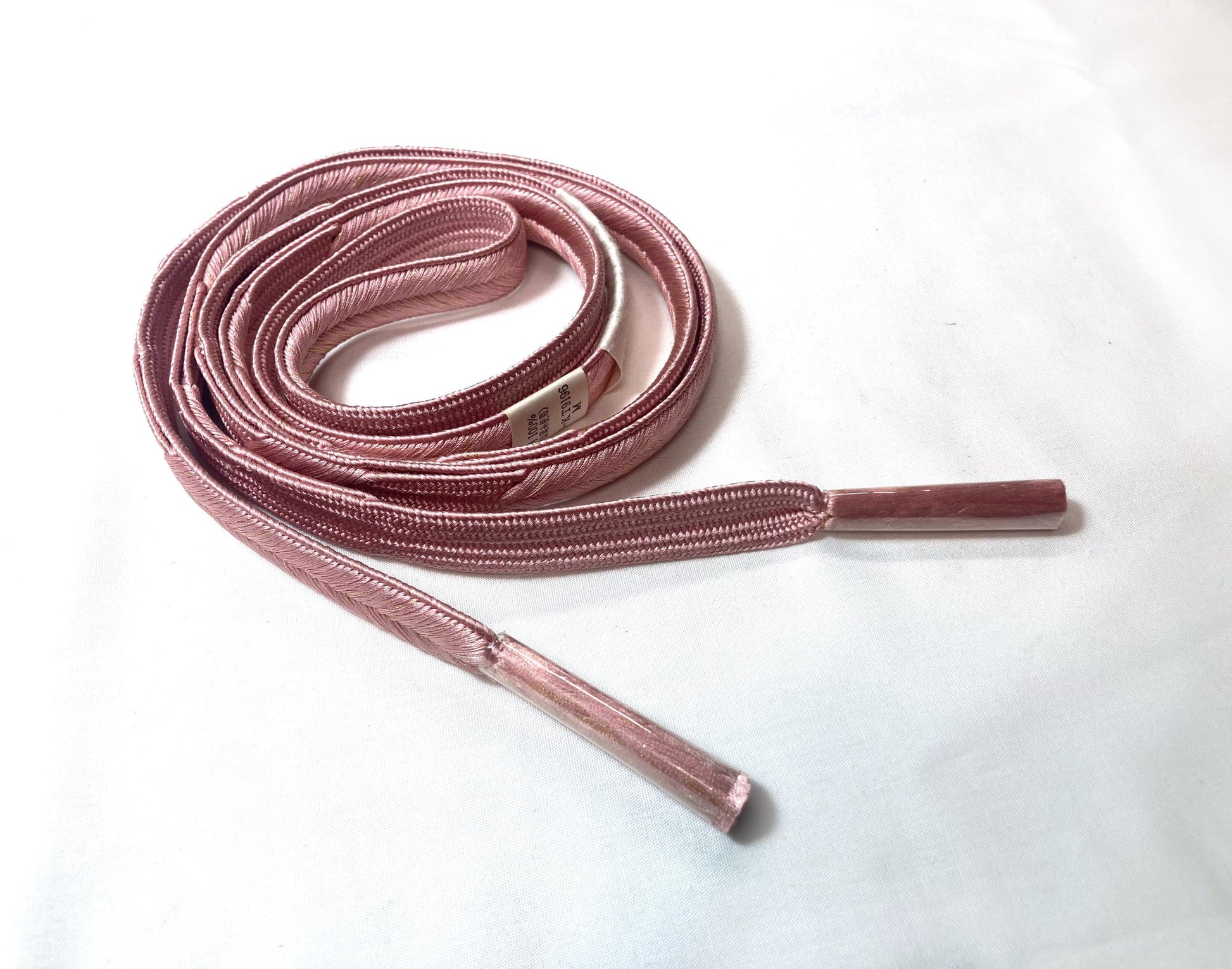 Vintage kimono accessories set - light blue obiage and dusty pink obijime