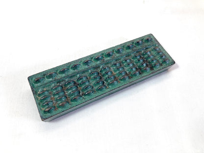 Japanese iron cast paperweight - soroban