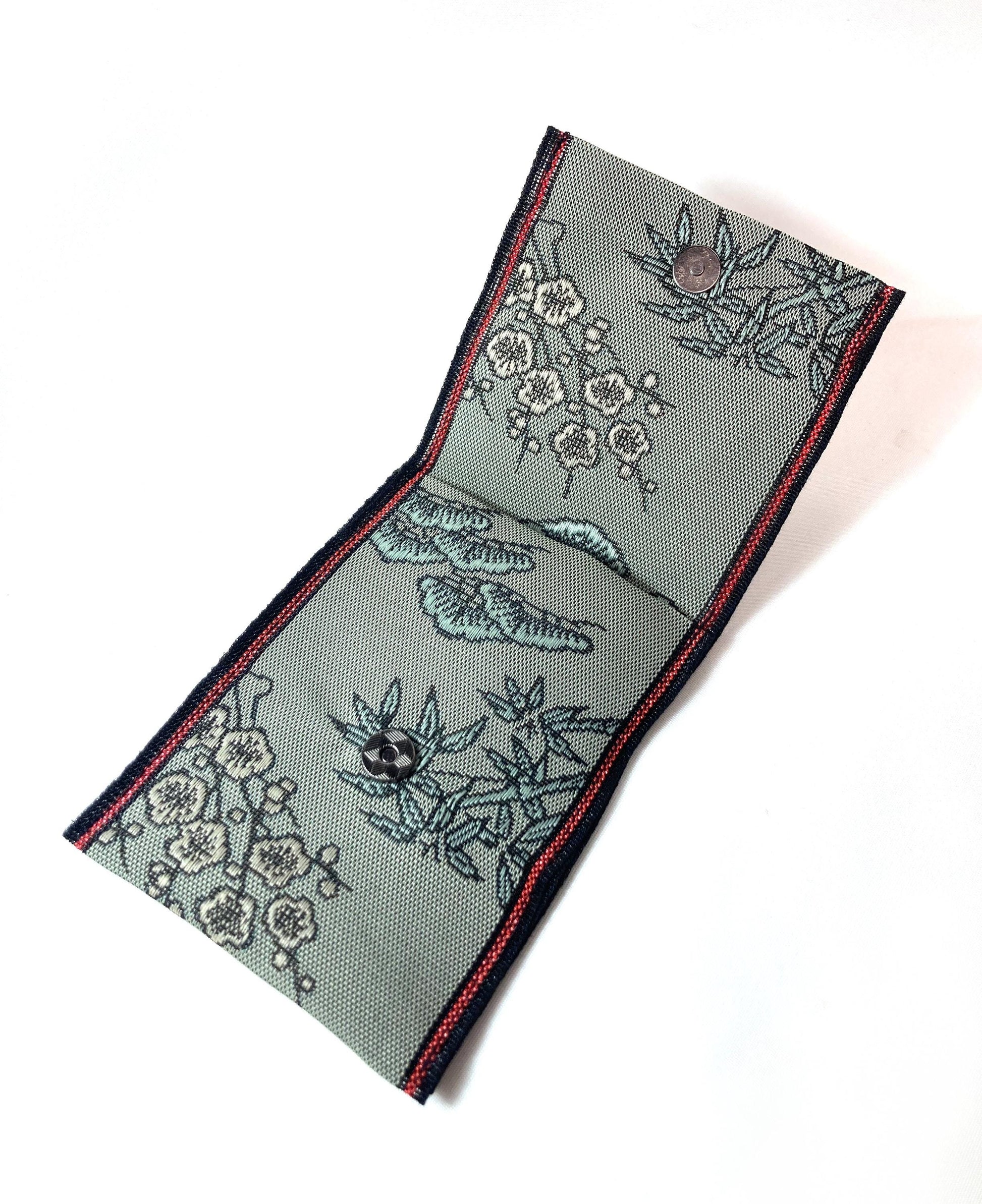Tatami tape mini pouch - different patterns available (type 1 - magnetic button)