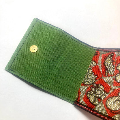 Tatami tape mini pouch - different patterns available (type 1 - magnetic button)