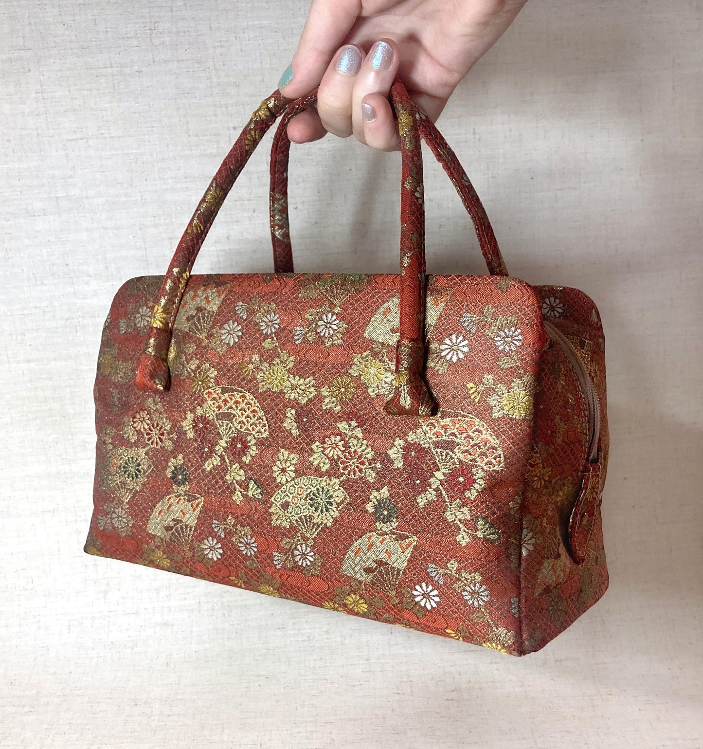Vintage kimono handbag -