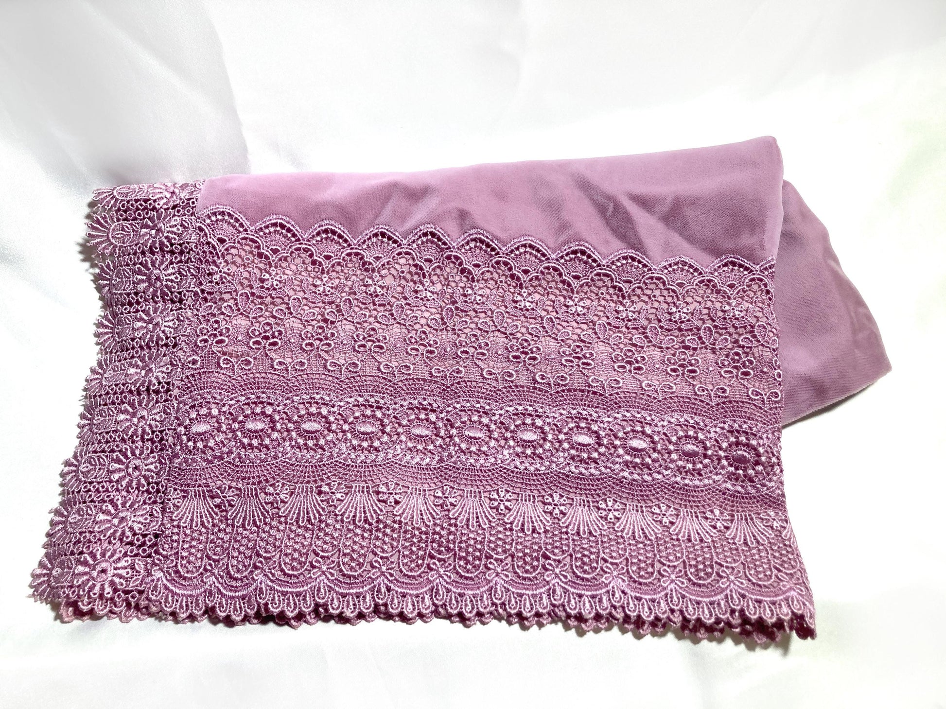 Velvet kimono shawl - powder pink