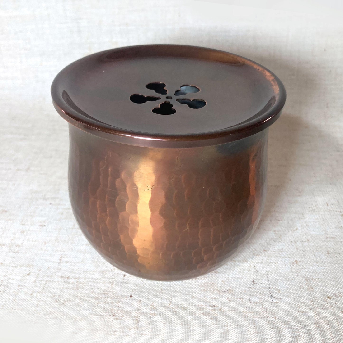 Simple metal koboshi (kensui) - tea ceremony waste water container