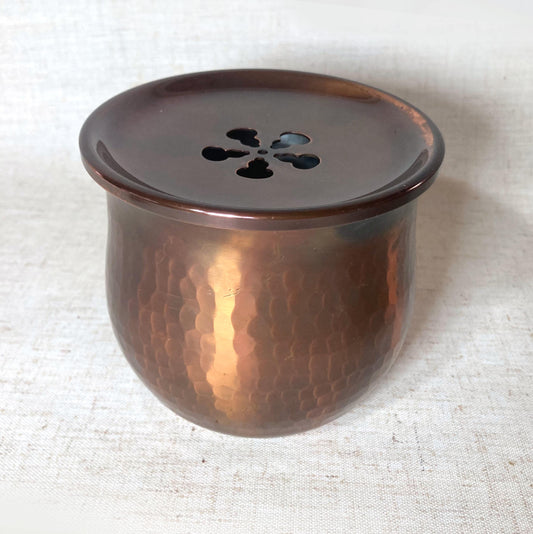 Simple metal koboshi (kensui) - tea ceremony waste water container