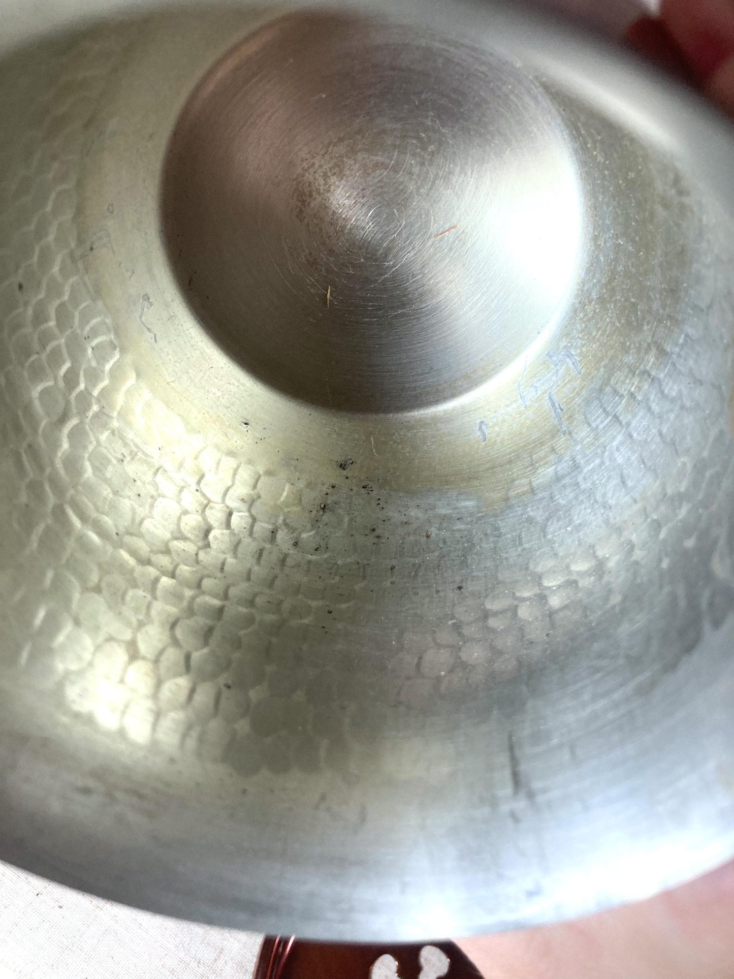 Simple metal koboshi (kensui) - tea ceremony waste water container