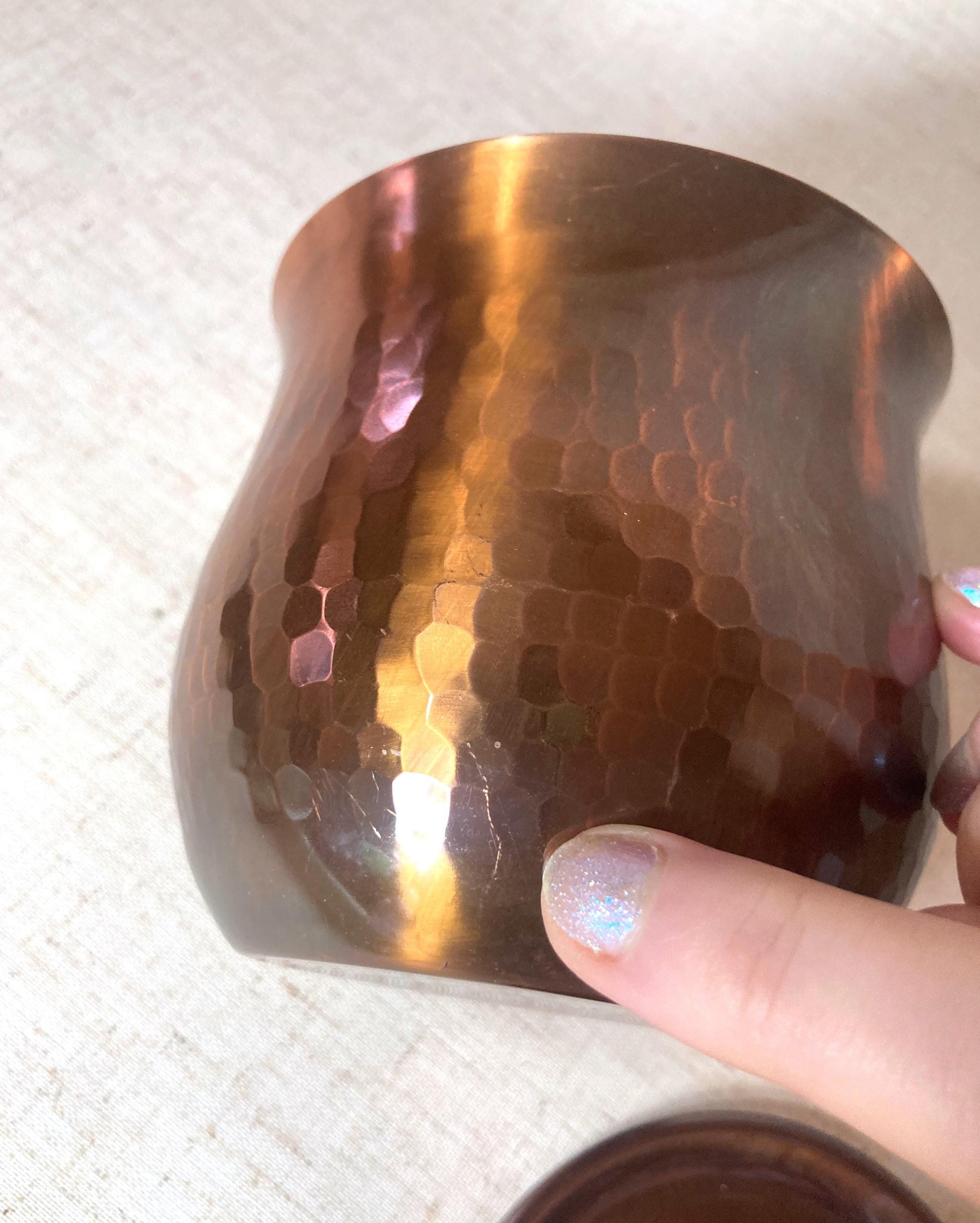 Simple metal koboshi (kensui) - tea ceremony waste water container