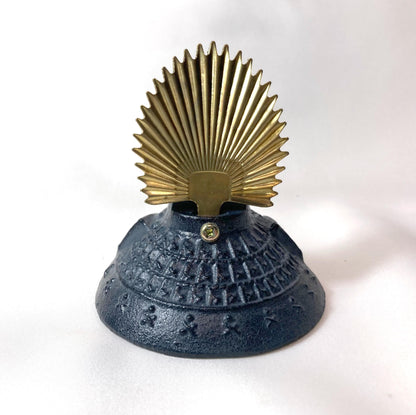 Cast iron paperweight - Japanese helmet kabuto (different types available -series 2)