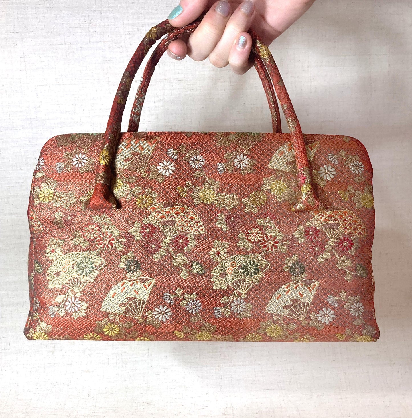 Vintage kimono handbag -