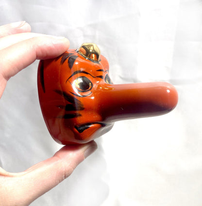 Japanese drinking game set - beku hai - set of 3 sake cups and a spinning top