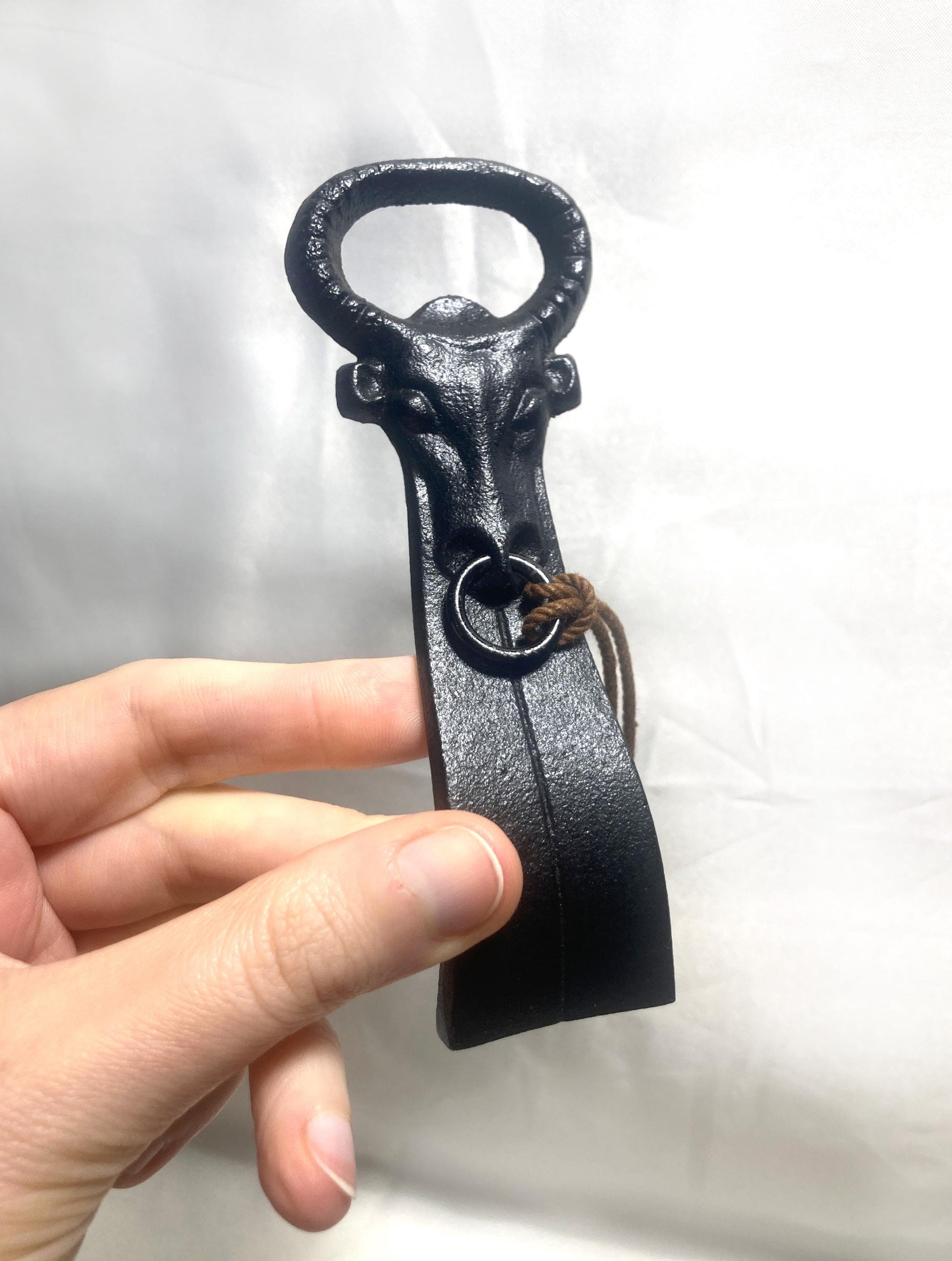 Japanese cast iron bottle opener - bull head