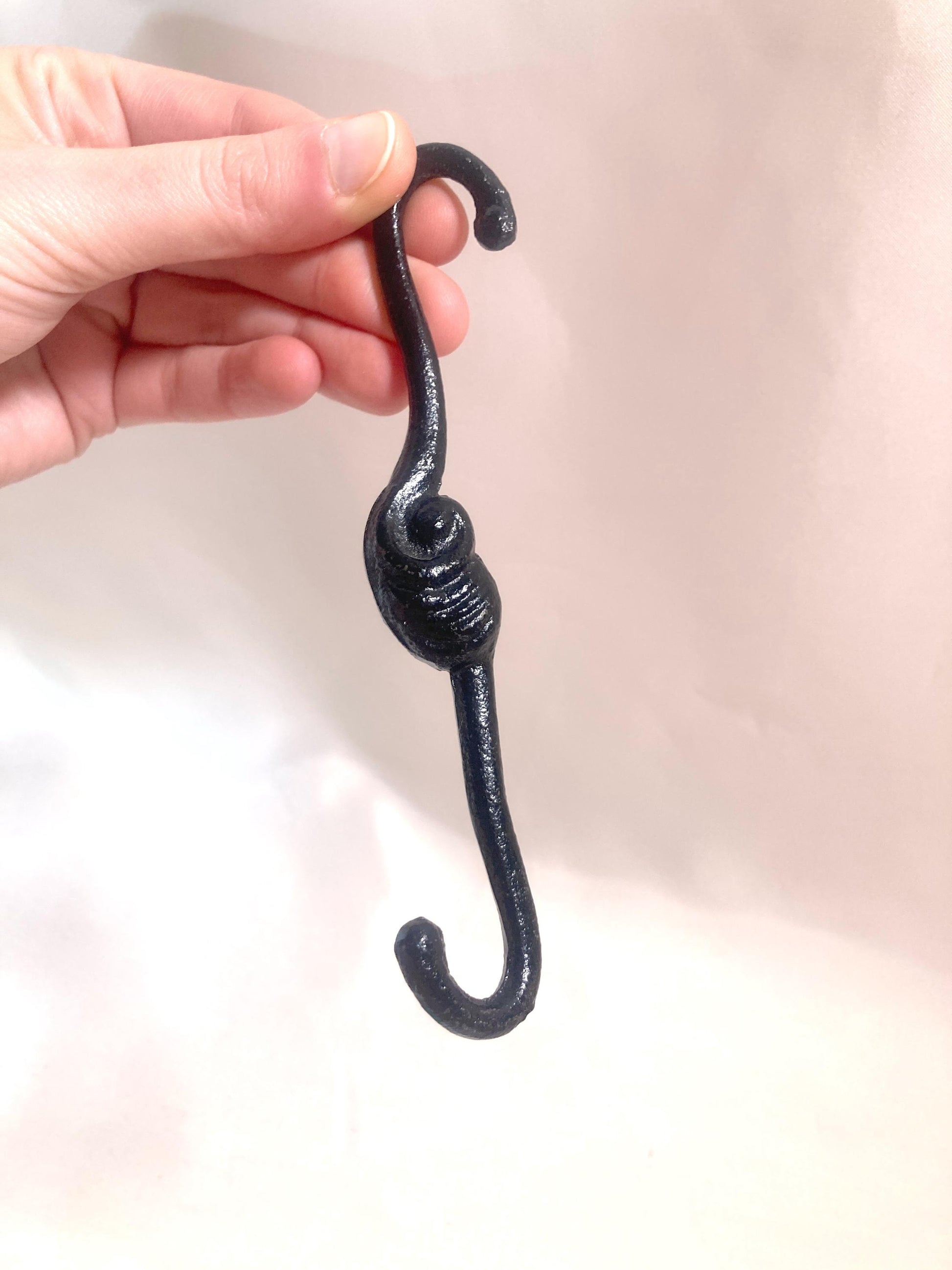 Cast iron wind chime (fuurin) - two fish on a hook