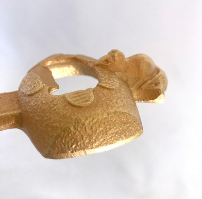 Japanese cast iron bottle opener - lucky mallet