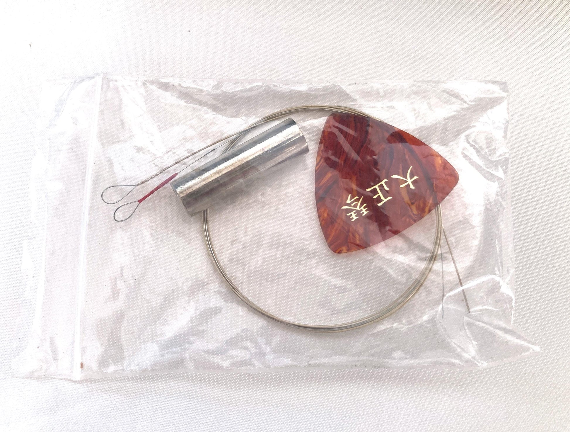 Traditional Japanese instrument taishōgoto (大正琴) with soft case - 5 string harp with an image of Mt.Fuji