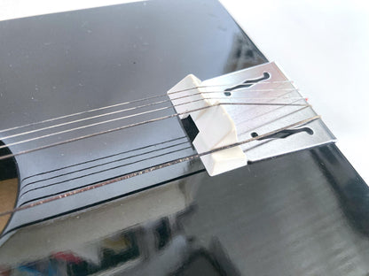 Traditional Japanese instrument taishōgoto (大正琴) with soft case - 5 string harp with an image of Mt.Fuji