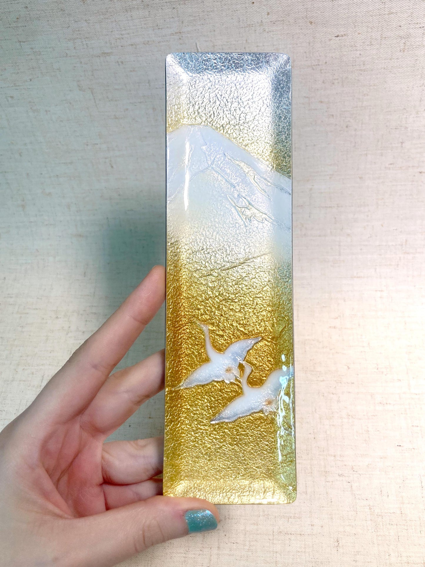 Japanese glass enamel "shippoyaki" mini tray - different patterns available