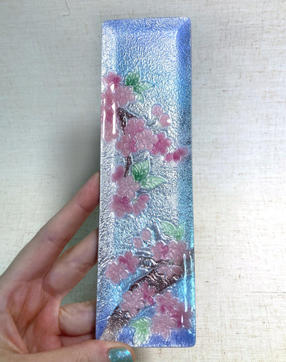 Japanese glass enamel "shippoyaki" mini tray - different patterns available