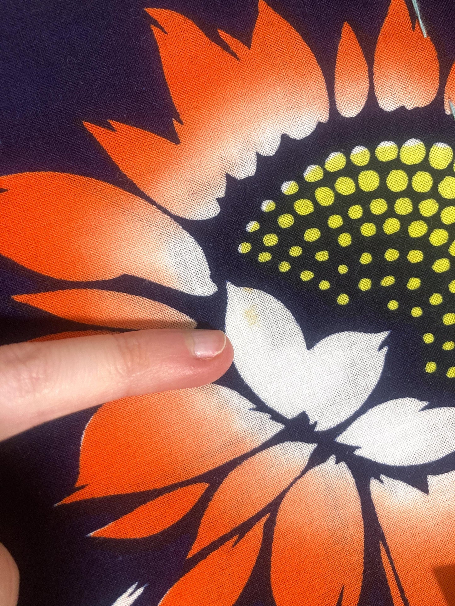 Vintage tanmono - yukata fabric bolt - sunflowers