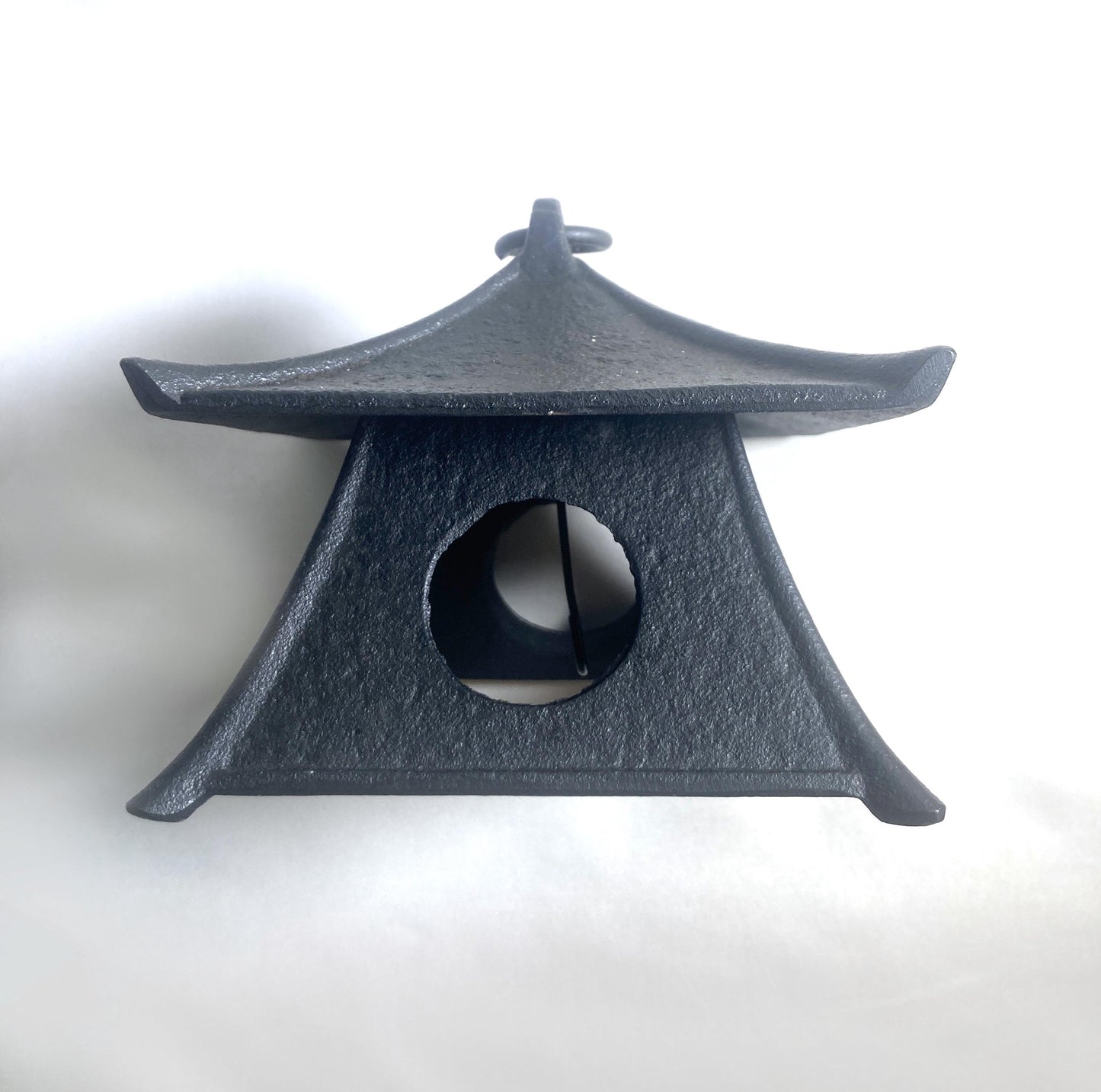 Cast iron wind chime (fuurin) - moon lantern and a monkey (small size)