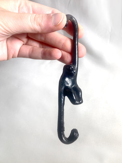 Cast iron wind chime (fuurin) - moon lantern and a monkey (small size)