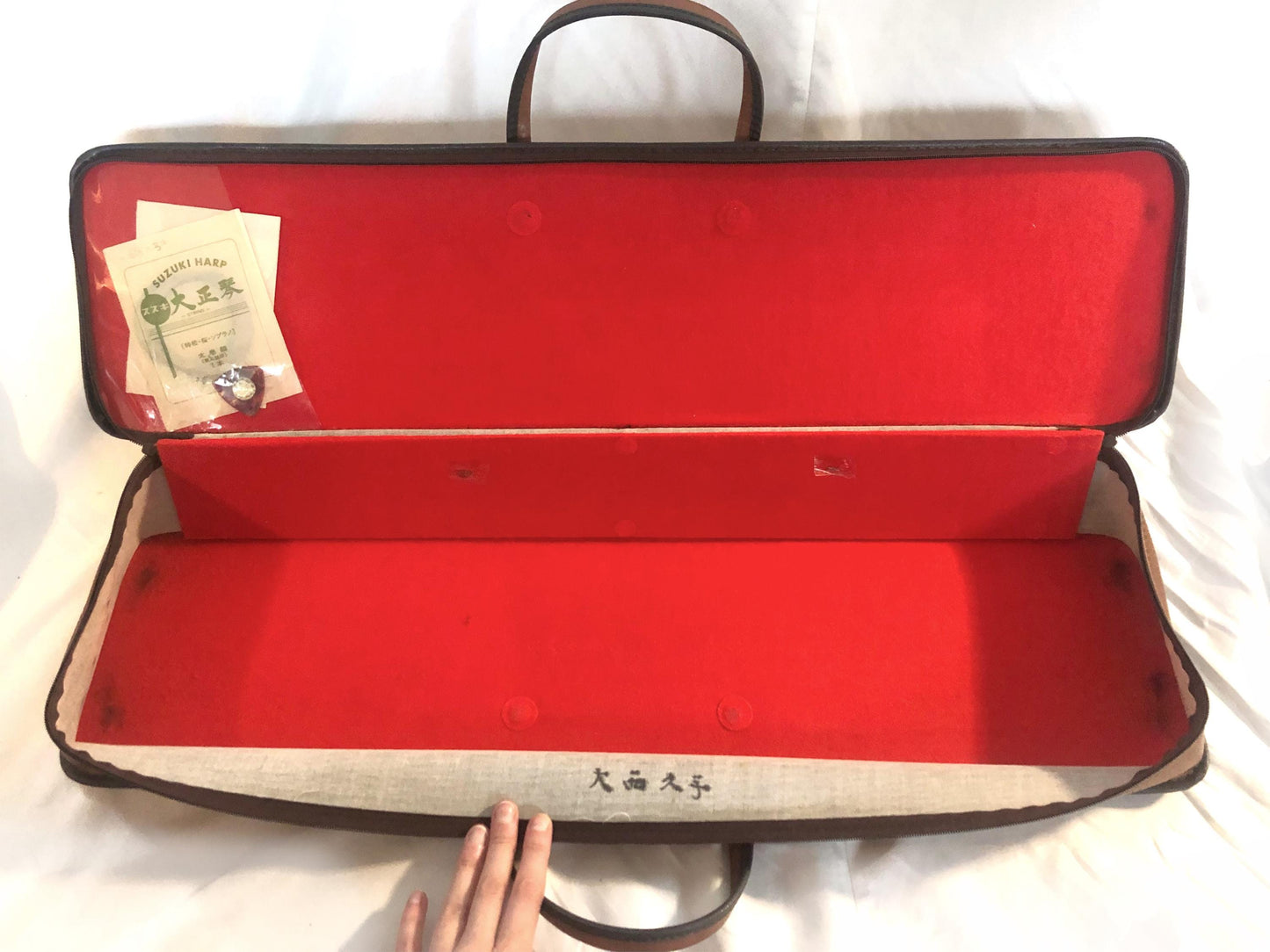 Vitnage Japanese harp - Suzuki Matsu - acoustic taishogoto harp with soft case