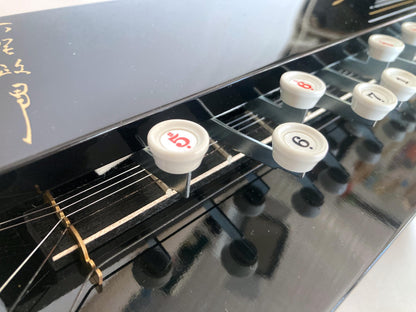 Traditional Japanese instrument taishōgoto (大正琴) with soft case - 5 string harp with an image of Mt.Fuji