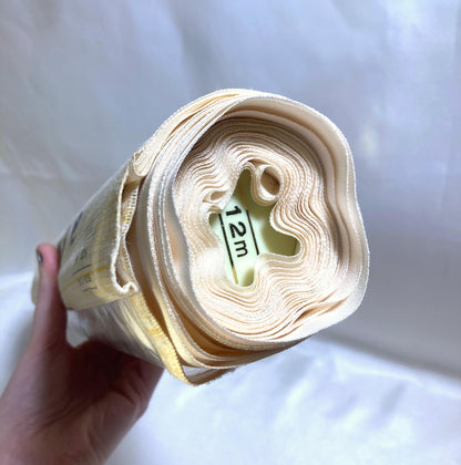 Vintage tanmono - silk kimono fabric bolt - thin pale pink silk satin (B grade)