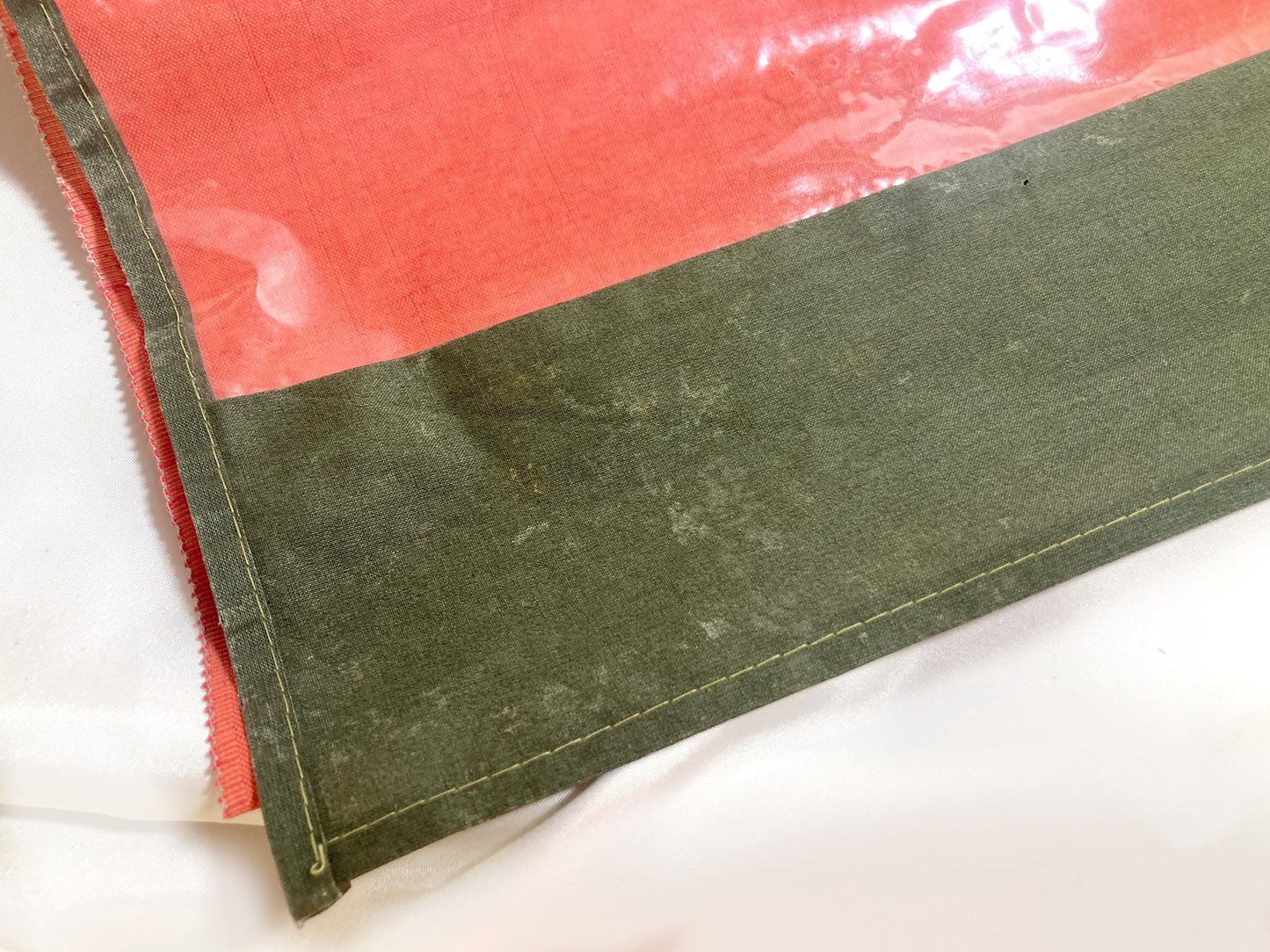 Vintage tanmono - kimono fabric bolt - coral pink wool mix