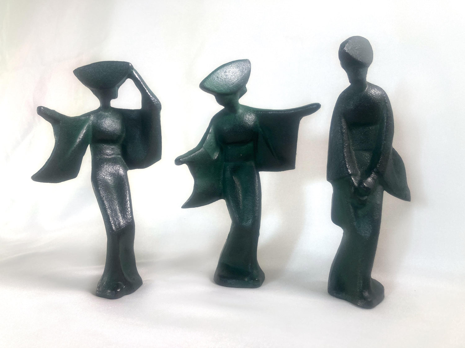 Japanese metal cast figurine - Awa-odori dancer (different available)