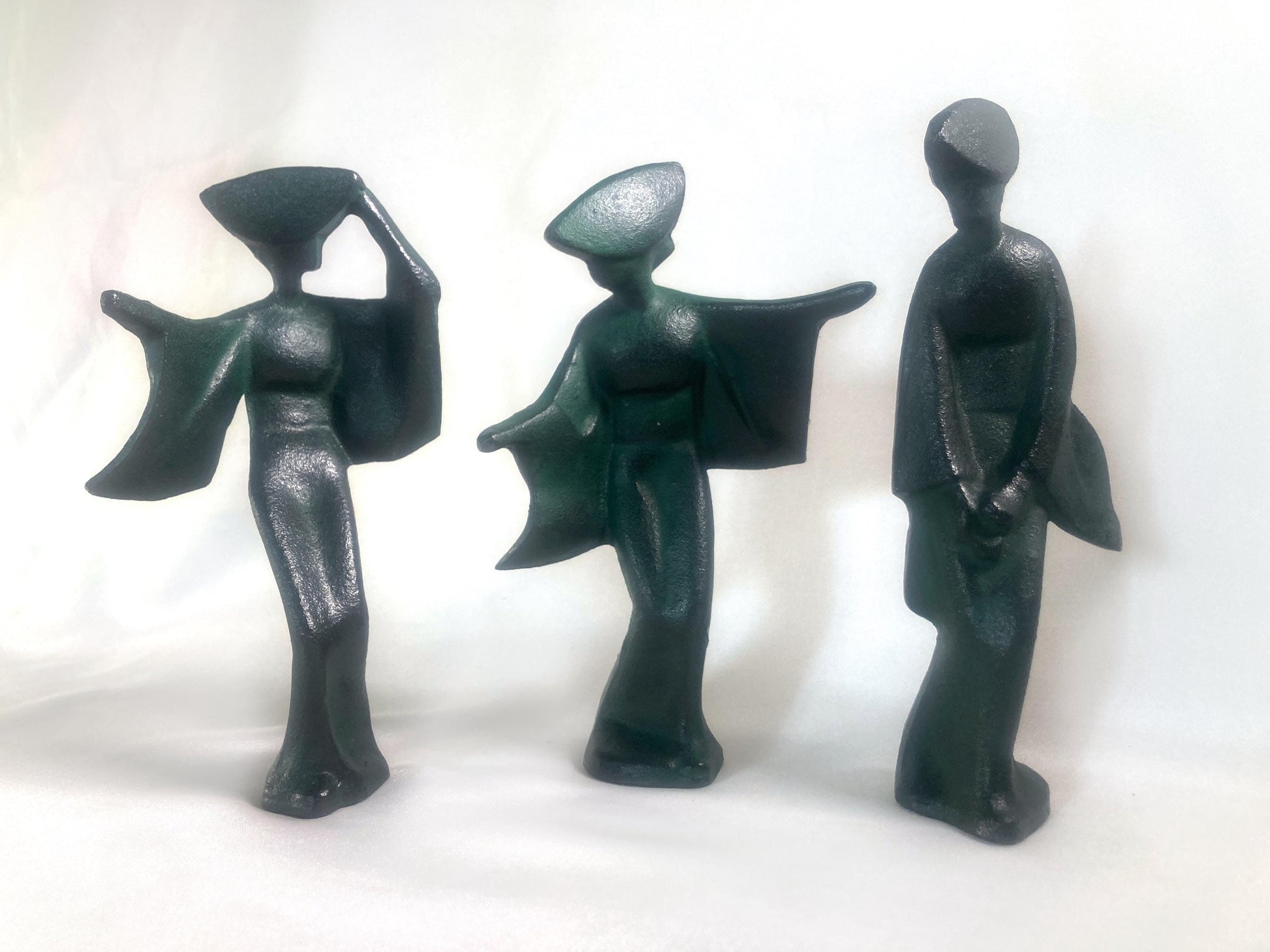 Japanese metal cast figurine - Awa-odori dancer (different available)