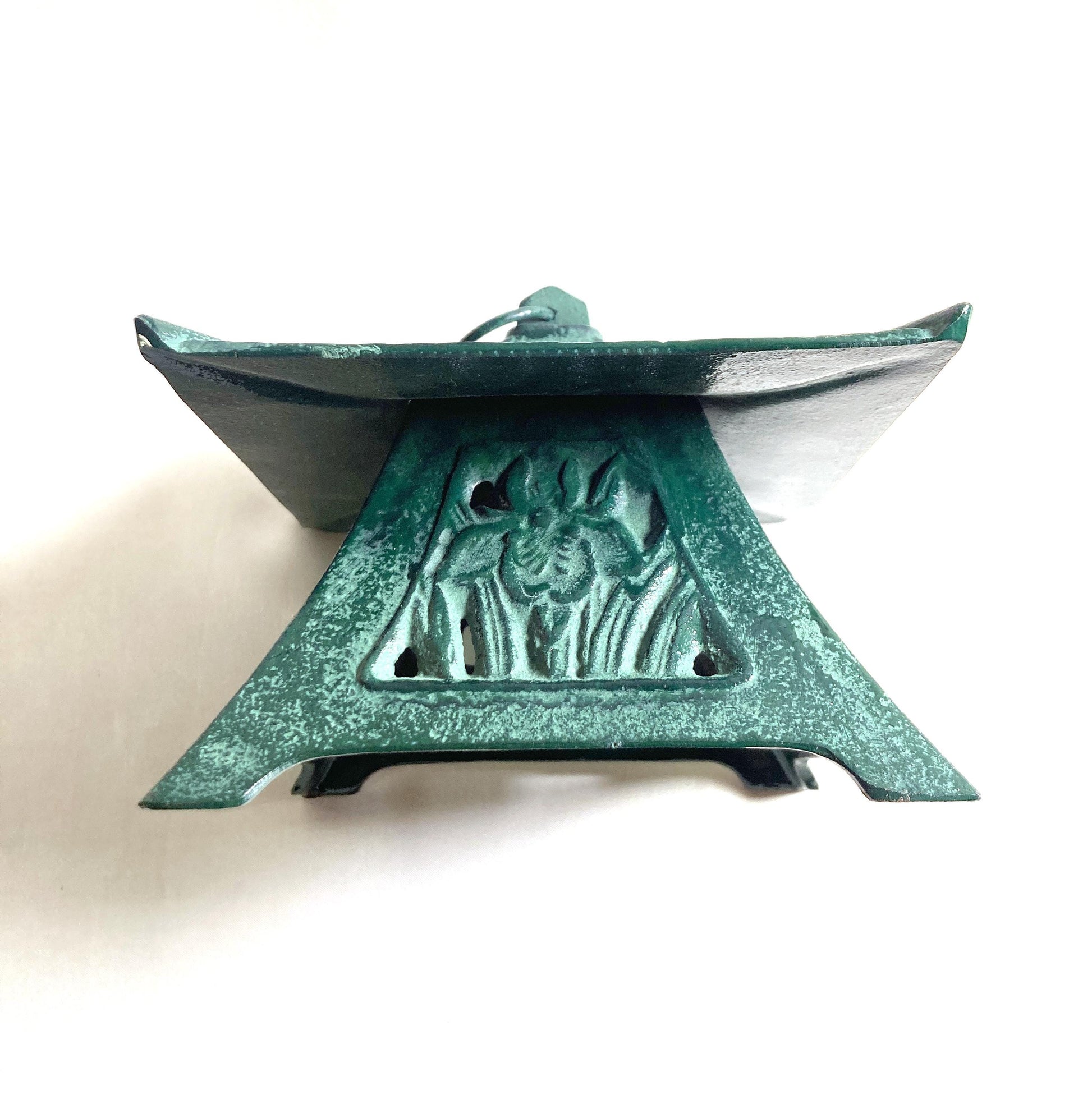 Cast iron wind chime (fuurin) - big size Japanese floral pavilion