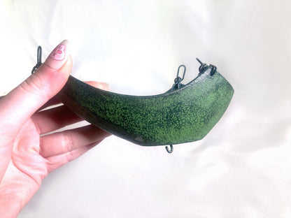 Cast iron wind chime (fuurin) with ikebana container