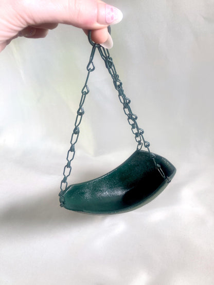 Cast iron wind chime (fuurin) with ikebana container