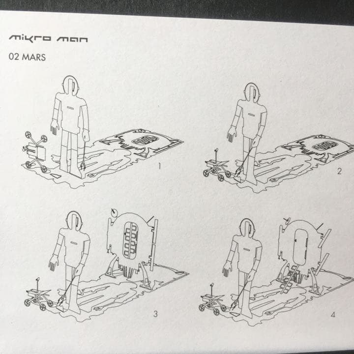 MIKRO MAN 02 MARS – intricate metal fold-up model