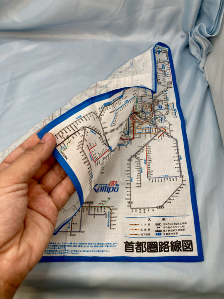 Tokyo Train Map Handkerchief